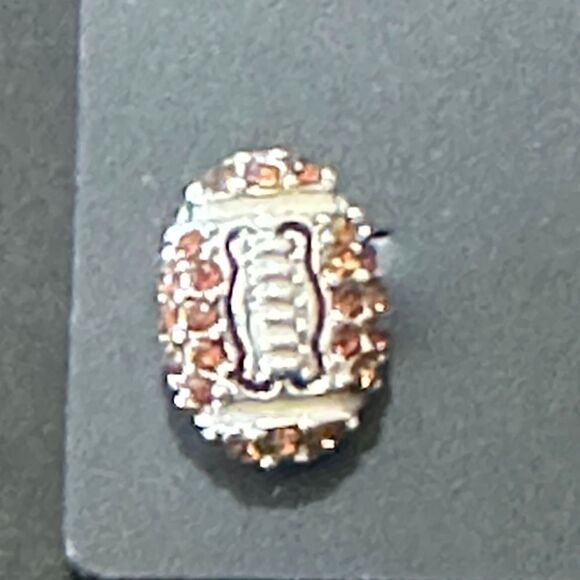 NWT 4 Pairs of Rhinestone Sports Ball Earrings - Picture 4 of 6